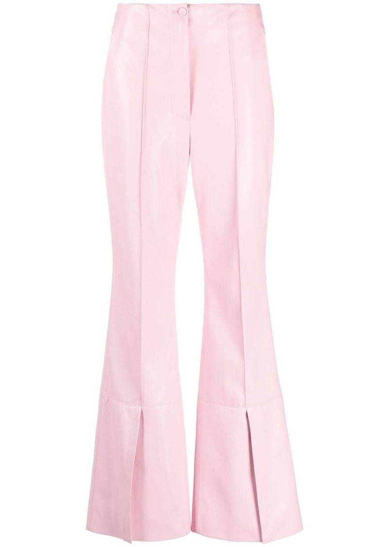 Nanushka split-hem flared trousers