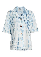Nanushka Taio Tie-Dye Short-Sleeve Shirt