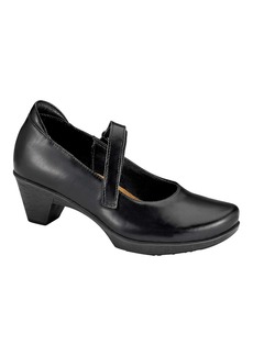 Naot Muse Mary Jane Shoes In Black Madras Leather