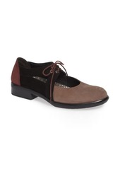 Naot Alisio Lace-Up Shoe in Shitake/Black/Violet Nubuck at Nordstrom
