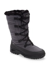 Naot Vail Lace-Up Waterproof Snow Boot in Gray/Black Combo at Nordstrom
