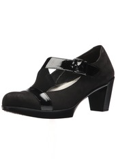 NAOT Footwear Women's Brava Maryjane Heel Black Velvet Nubuck Combo  M US