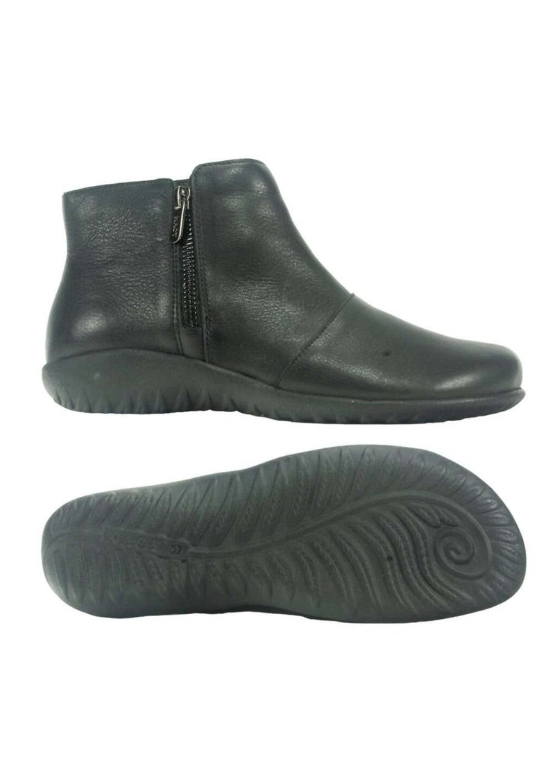 Naot Wanaka Ankle Boot In Soft Black