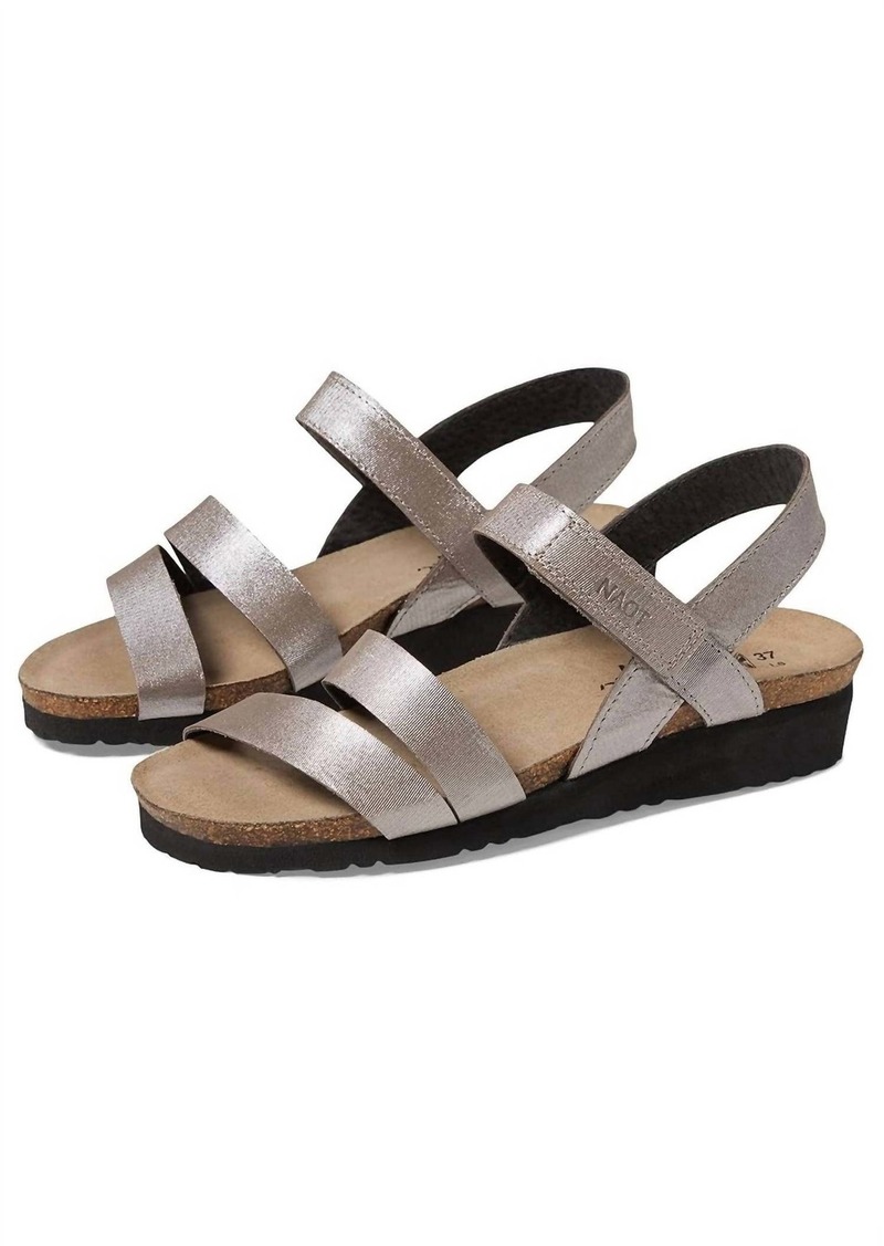 Naot Women's Kayla Sandal In Silver Threads