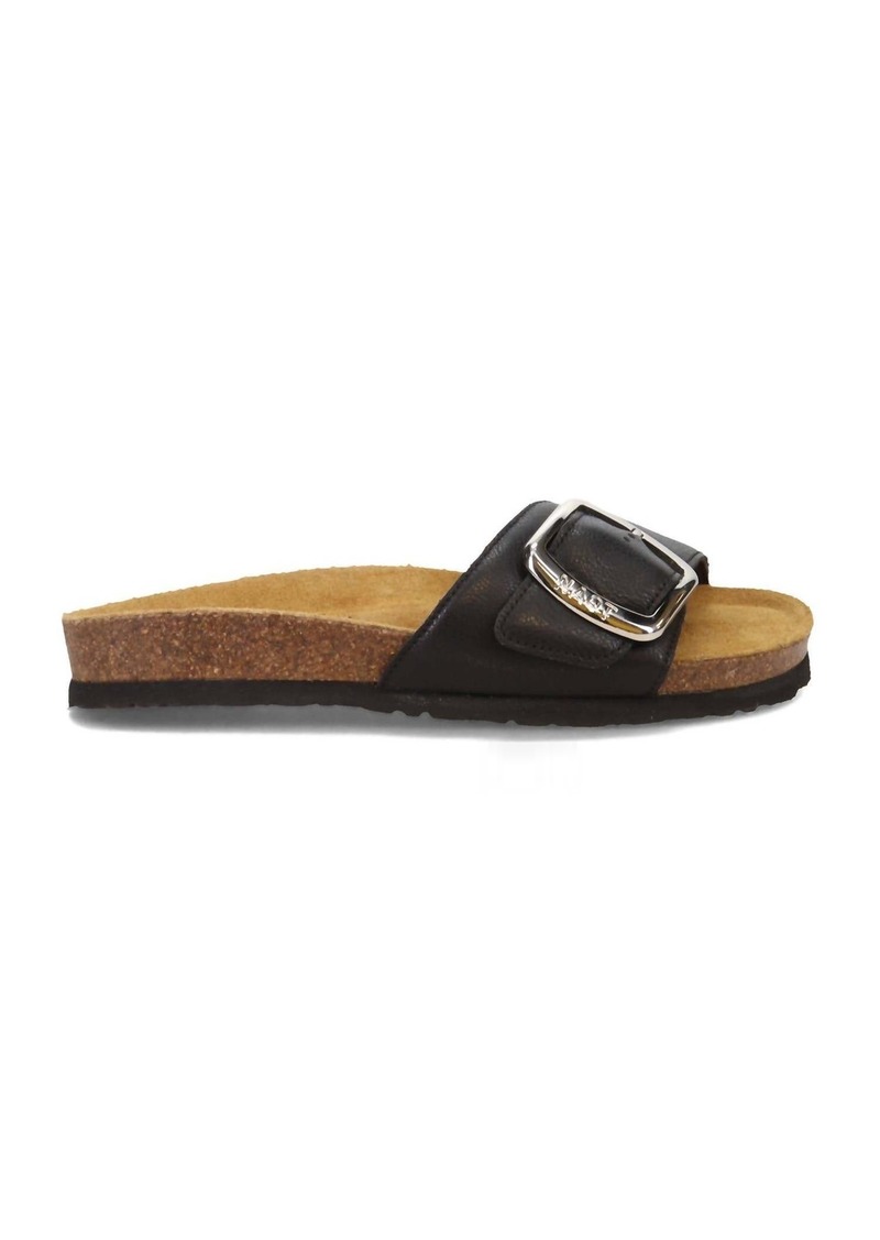 Naot Women's Maryland Sandal In Classic Black Leather