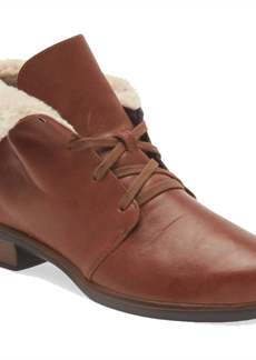 Naot Women's Pali Ankle Boots In Soft Chestnut Leather