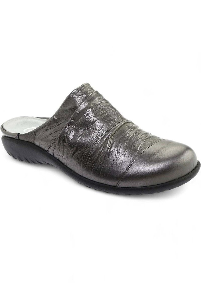 Naot Women's Paretao Clog In Crinkle Steel