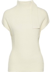 NARCISO RODRIGUEZ - Ribbed wool turtleneck top - Neutral - IT 38
