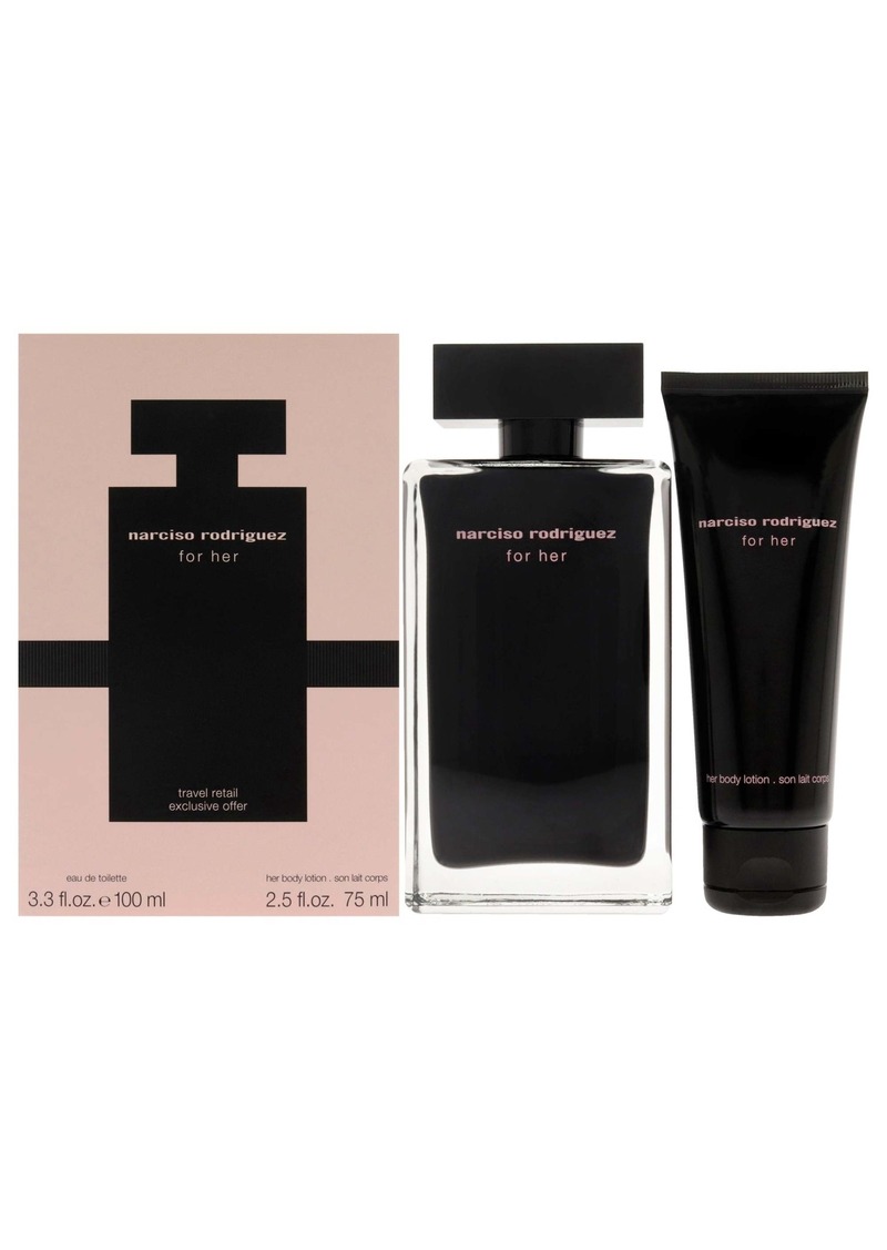 Narciso Rodriguez by Narciso Rodriguez for Women - 2 Pc Gift Set 3.3oz EDT Spray, 2.5oz Body Lotion