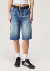 NASTY GAL Baggy Low Rise Denim Bermuda Shorts