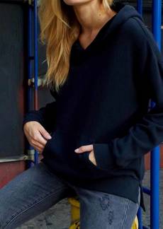Nation Ltd. Alice Velvet Sweatshirt In Black