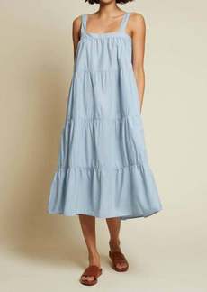 Nation Ltd. Amelia Tiered Tie Dress In Glass Slipper