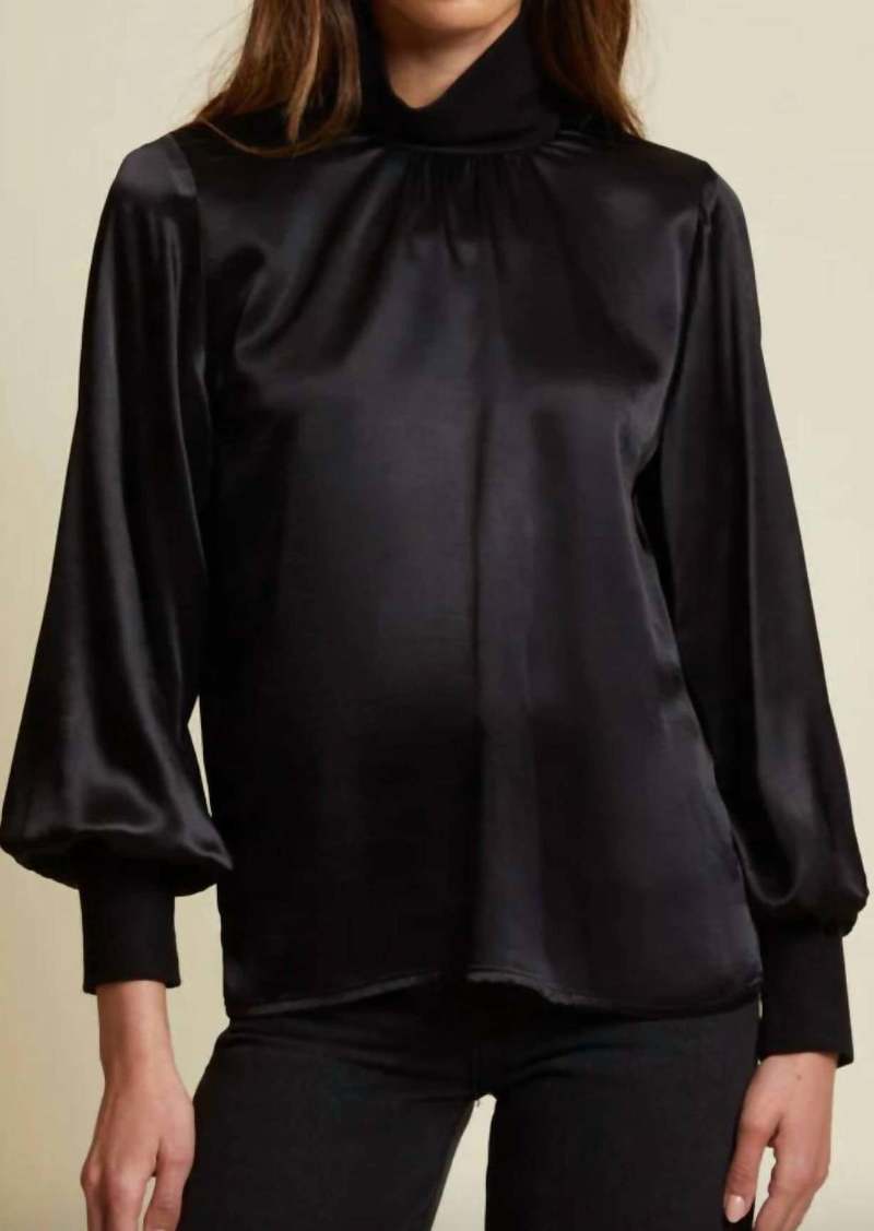 Nation Ltd. Anne Feminine Turtleneck In Black