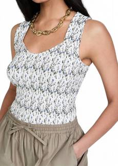 Nation Ltd. Bella Floral Smocked Tank Top In Cottage