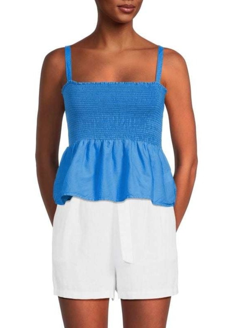 Nation Ltd. Evie Smocked Pima Cotton Cami Top