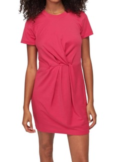 Nation Ltd. Fortuna Twisted T-Shirt Dress In Hibiscus