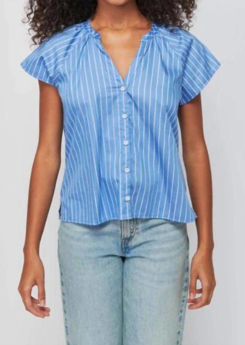 Nation Ltd. Ginny Girly Easy Blouse In Daytrader Stripes