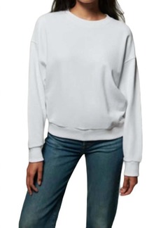 Nation Ltd. Jovie Classic Sweatshirt In White
