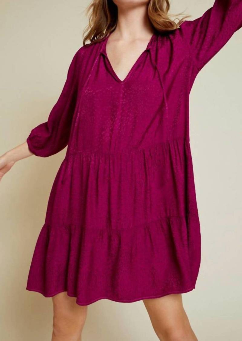 Nation Ltd. Liza Dress In Berry