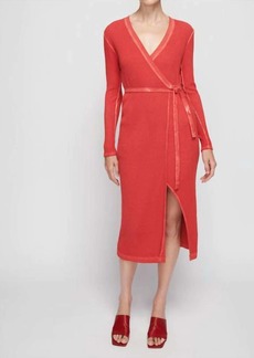 Nation Ltd. Madera Wrap Dress In Heartbeat