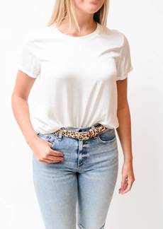 Nation Ltd. Marie Boxy Crop Tee In White