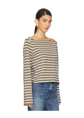 Nation Ltd. Nation LTD Bryce Stripe Boat Neck Top