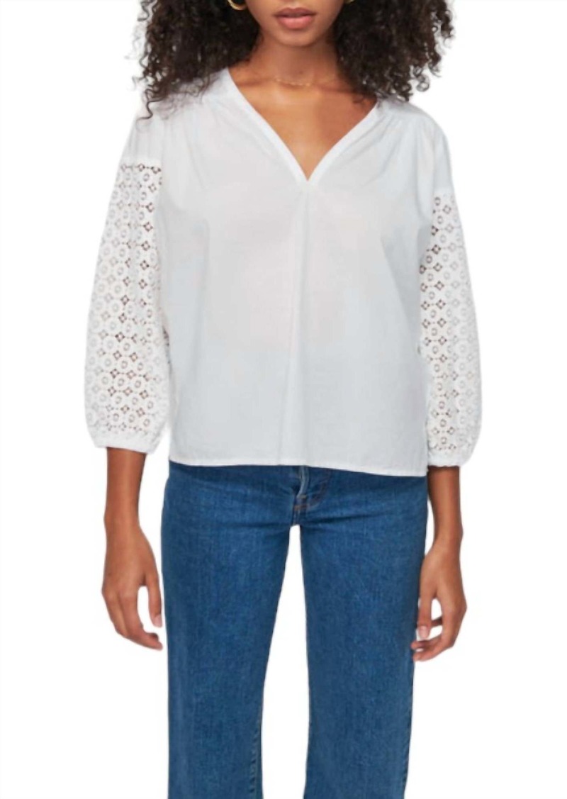 Nation Ltd. Palo Luxe Bohemian Blouse In White