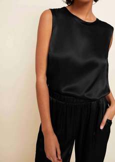 Nation Ltd. Rachel Tie Back Shell Tank In Black