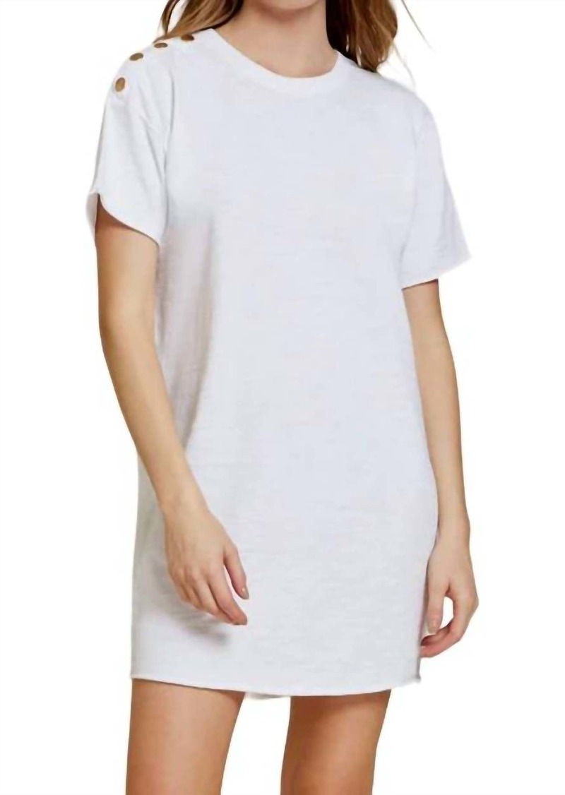 Nation Ltd. Rowan Shirt Dress In Optic White