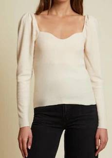 Nation Ltd. Sweetheart Top In White Chocolate