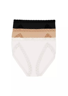 Natori Bliss Cotton French Cut Brief 3 Pack