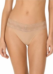 Natori Bliss Perfection Lace Trim One Size Thong 6-Pack