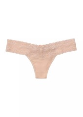 Natori Bliss Perfection Lace Trim One Size Thong