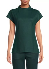 Natori Double Jersey Ponte Short-Sleeve Top