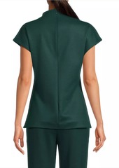 Natori Double Jersey Ponte Short-Sleeve Top