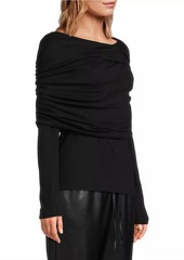 Natori Layering Jersey Ruched Top