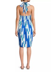 Natori Lido Geometric Halter Dress