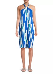 Natori Lido Geometric Halter Dress