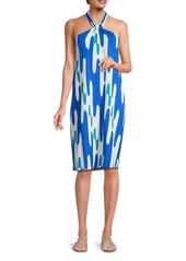 Natori Lido Geometric Halter Dress