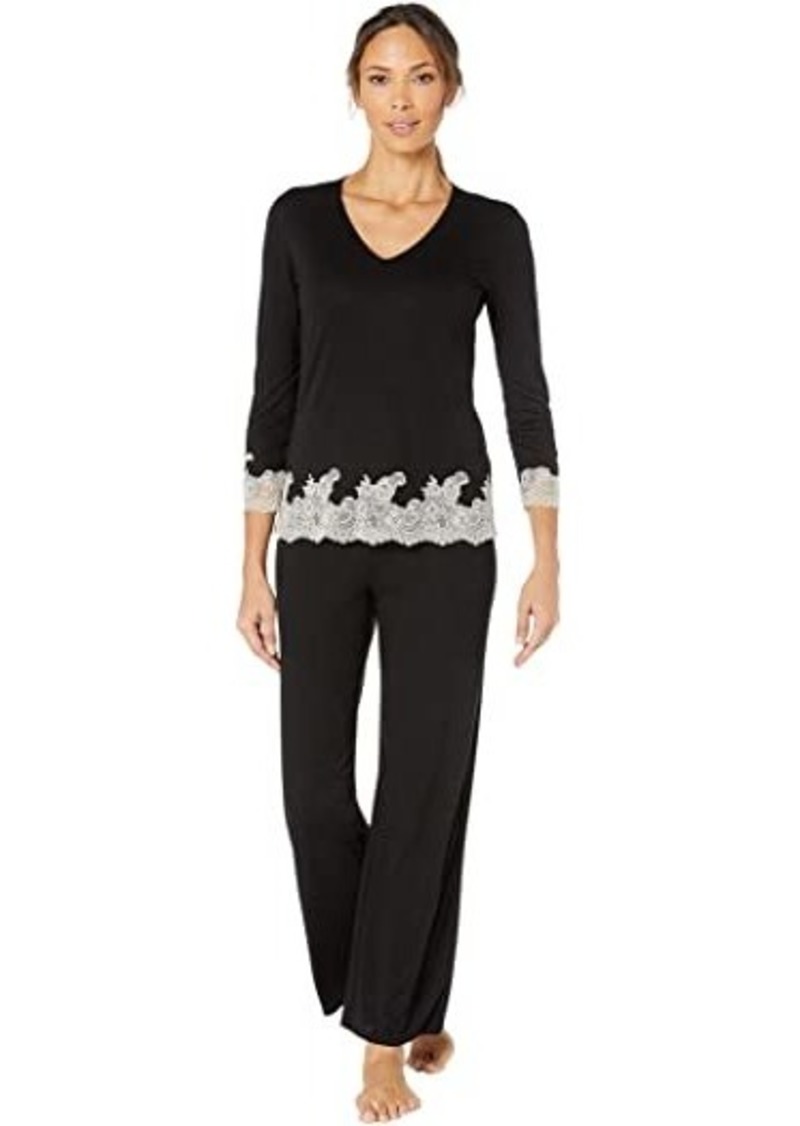 Natori Luxe Shangri-La Long Sleeve PJ Set