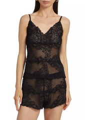 Natori Mesh Lace Short Pajamas