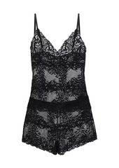 Natori Mesh Lace Short Pajamas