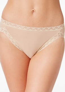 Natori Bliss Lace-Trim Cotton French-Cut Brief Underwear 152058 - Cafe (Nude )