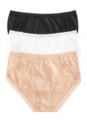 Natori Bliss French Cut Brief Underwear 3-Pack 152058MP - Pap/lav/cf