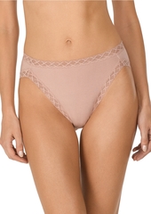 Natori Bliss Lace-Trim Cotton French-Cut Brief Underwear 152058