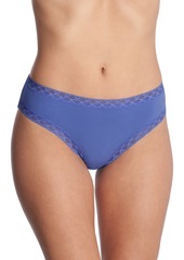 Natori Bliss Lace-Trim Cotton Brief Underwear 156058 - French Blu