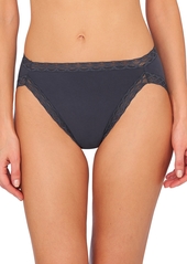 Natori Bliss Lace-Trim Cotton French-Cut Brief Underwear 152058 - Papaya