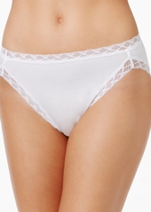 Natori Bliss Lace-Trim Cotton French-Cut Brief Underwear 152058 - Papaya