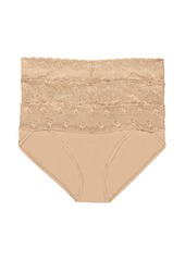 Natori Bliss Perfection Lace Waist Bikini Underwear 3-Pack 756092MP - Cafe