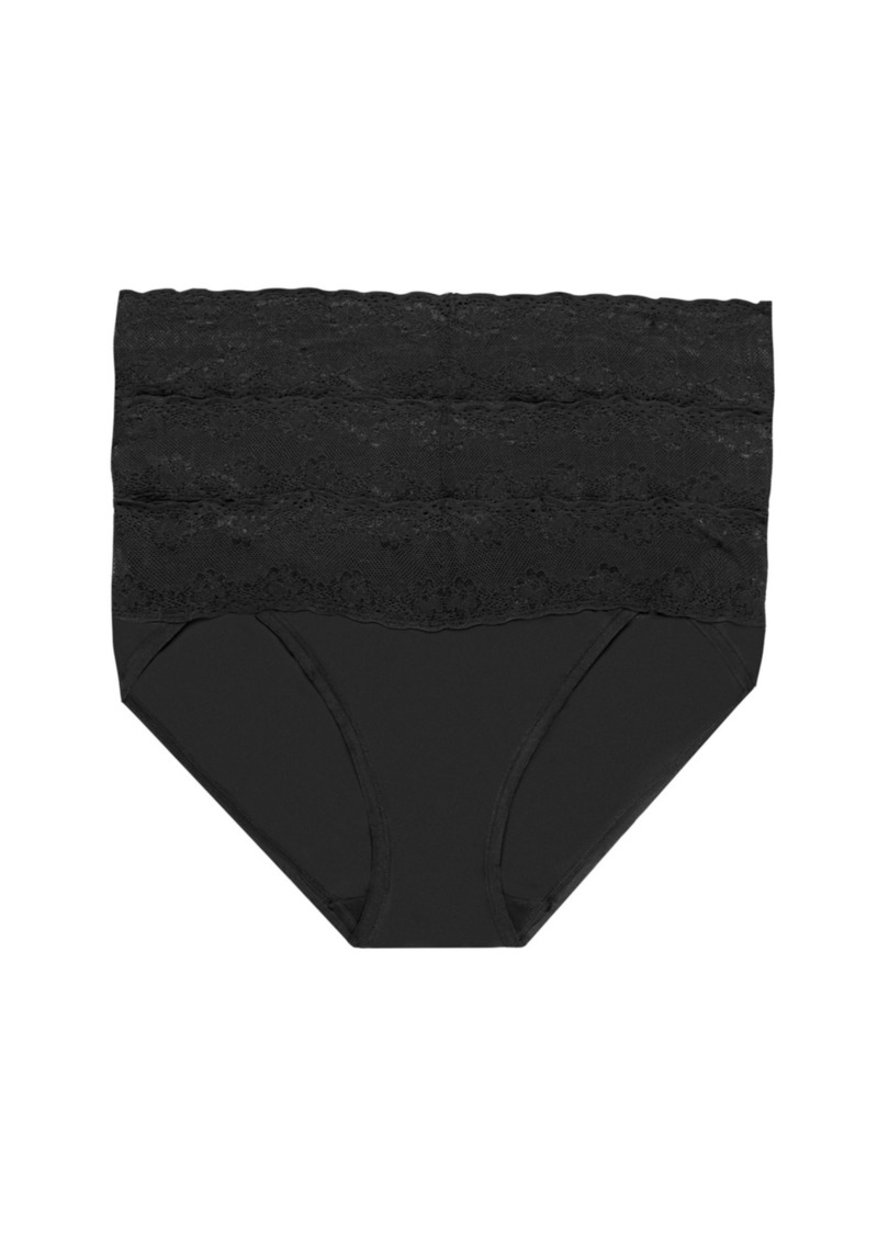 Natori Women's Bliss Perfection One Size V-Kini 3-Pack Panty 756092MP - Black